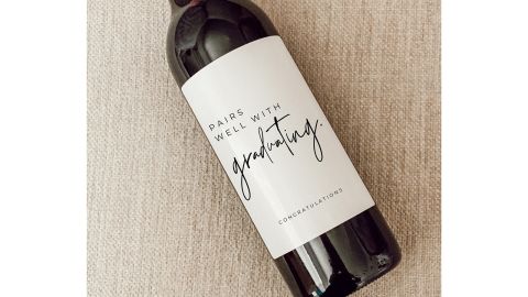 Theprettylittlemess Graduation Wine Label