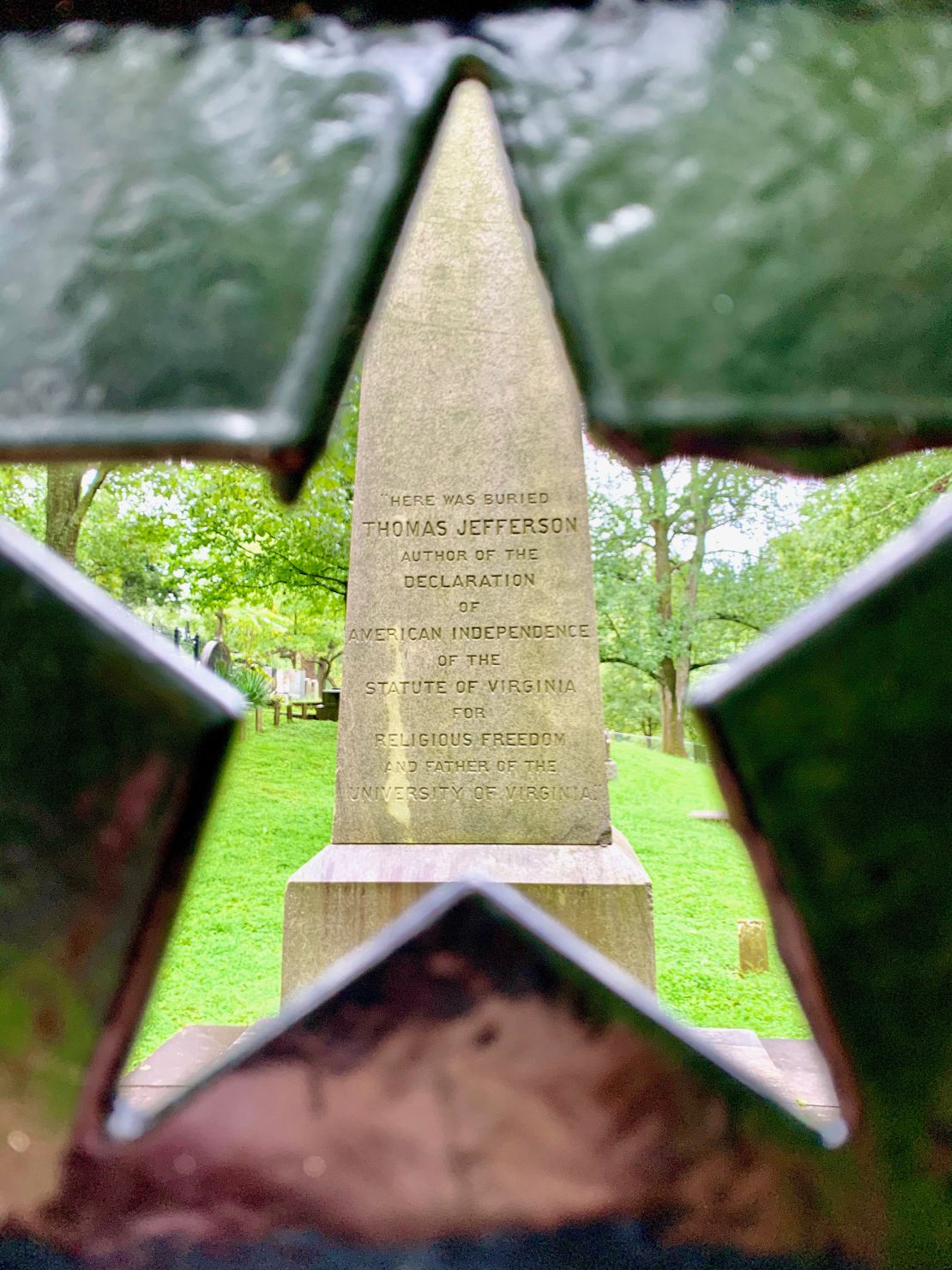 Thomas Jefferson is buried in the Monticello Graveyard in Virginia.