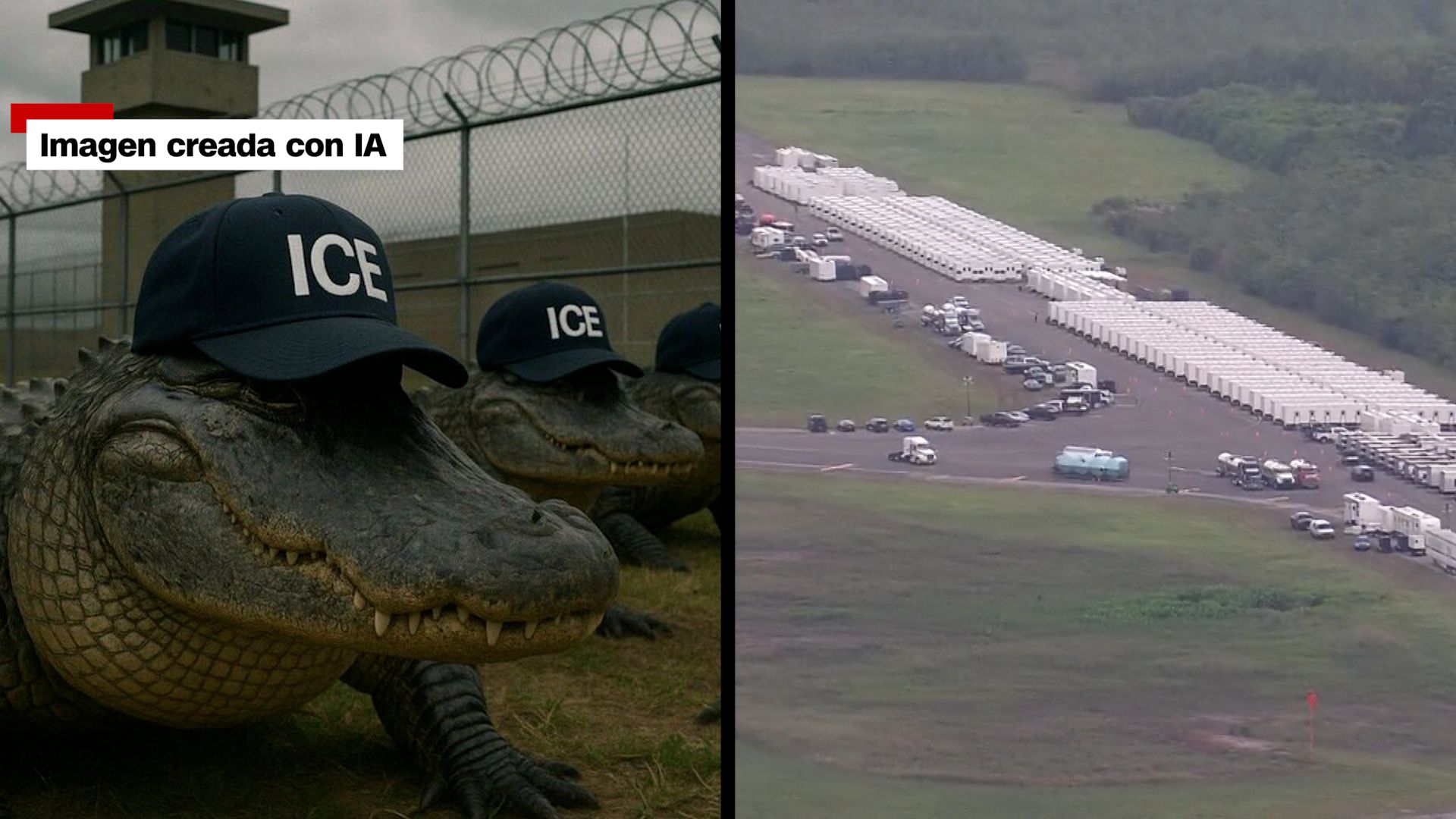 Entre protestas, así avanza la construcción de Alligator Alcatraz antes de su inminente inauguración