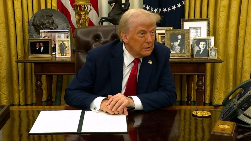 Reporter asks Trump about running for a third term | CNN Politics