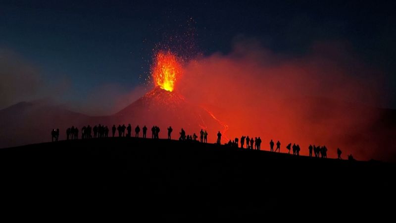 featured image thumbnail for post Drone footage shows Europes most active volcano roaring with lava