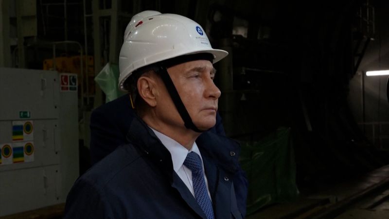 Putin visits nuclear power plant in Kursk region