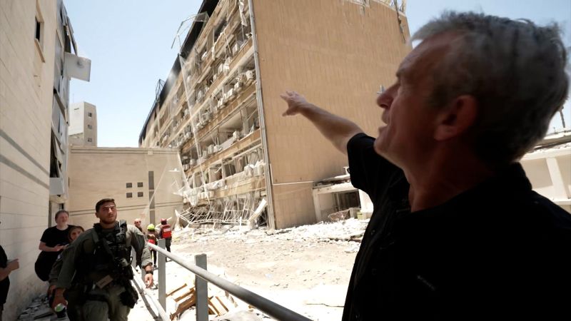 CNN reporter visits hospital struck in Israel