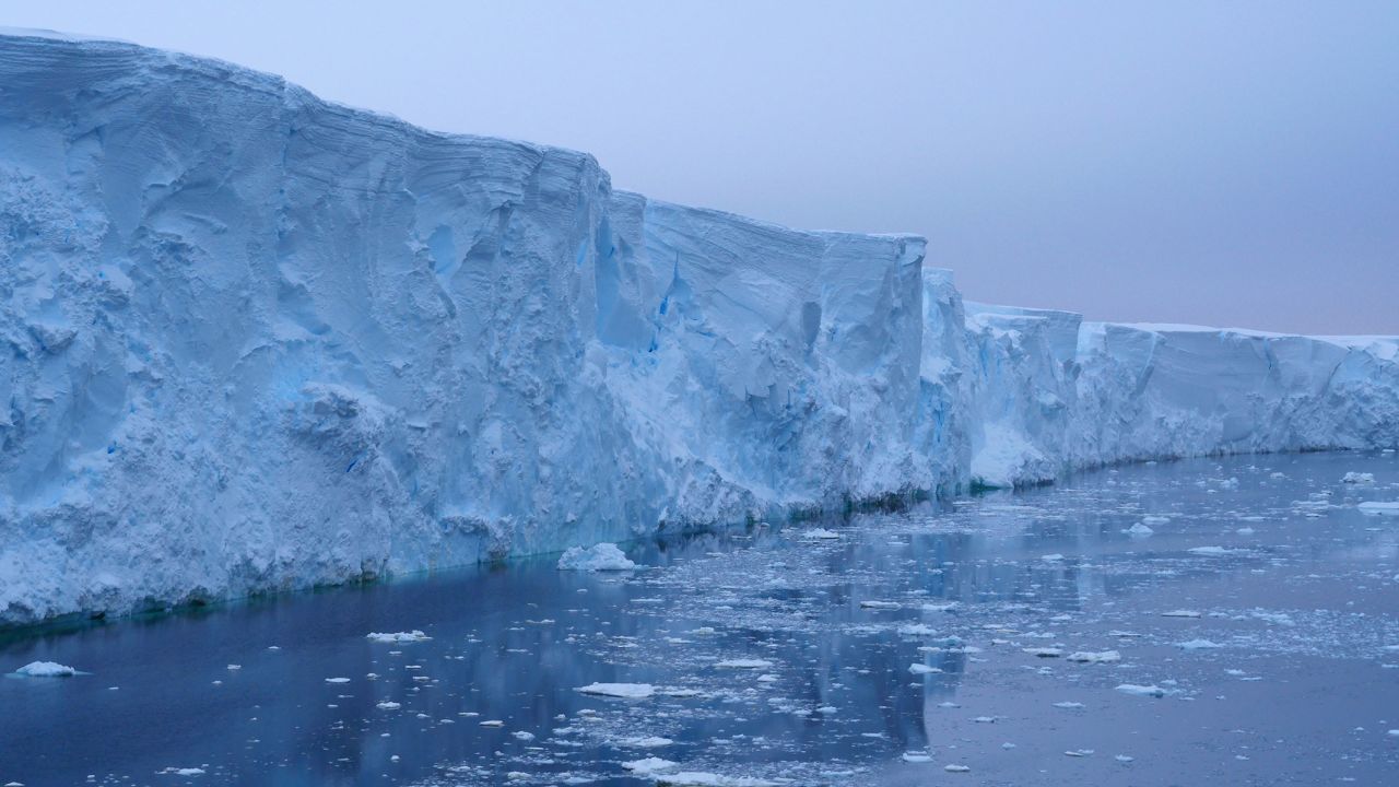 Thwaites Glacier in West Antartica in 2019.