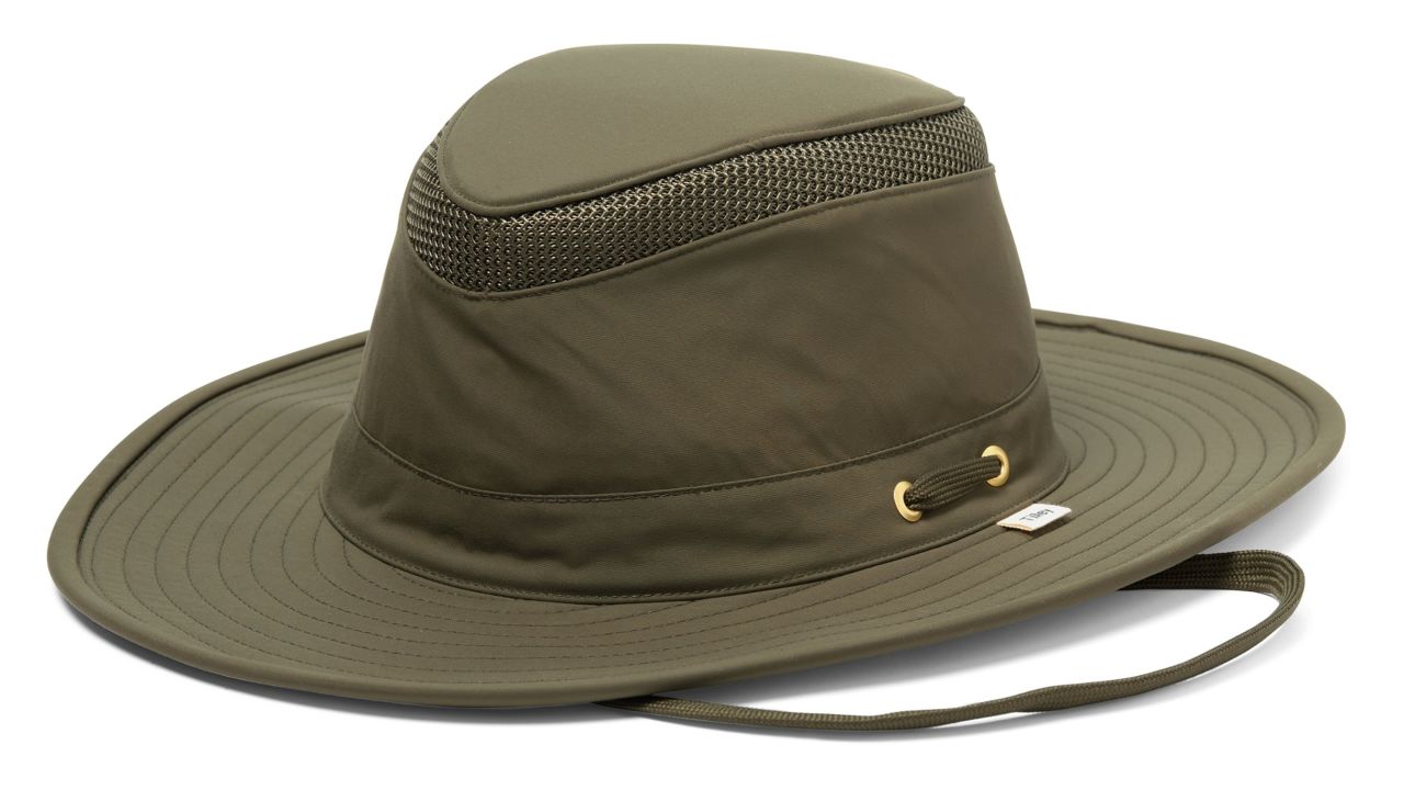 Tilley LTM6 Airflo Broad Brim Hat in olive color