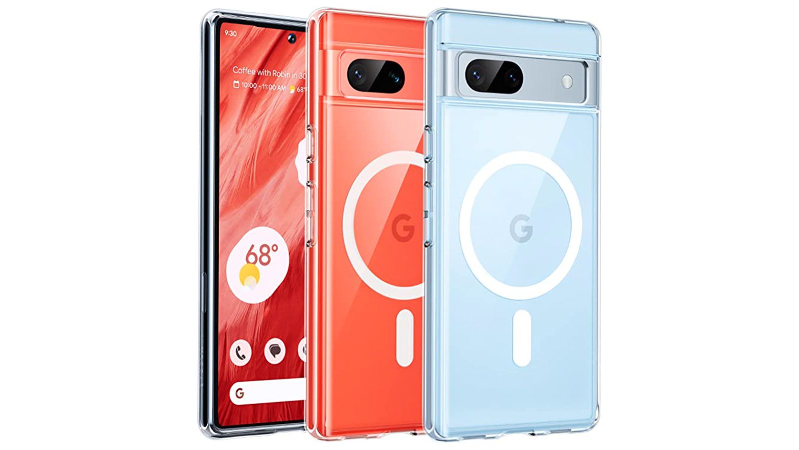 Pixel 7a official case lineup leaks showcasing all three colors