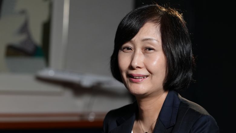Mitsuko Tottori, president and CEO of Japan Airlines, photographed in Tokyo on April 24, 2024.
