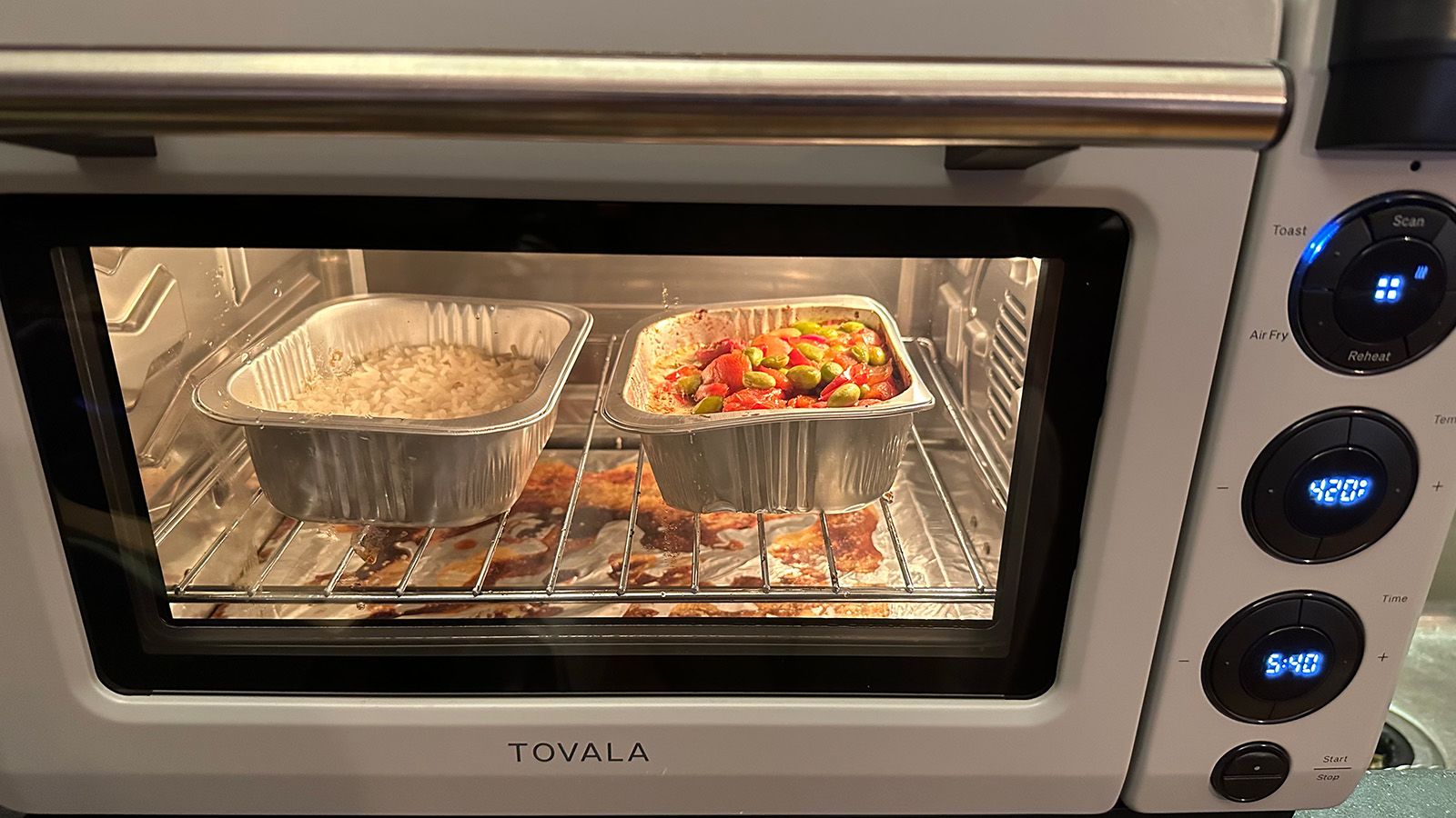 Tovala Smart Oven, 5-in-1 Air Fryer Oven Combo - Air Fry, Bake