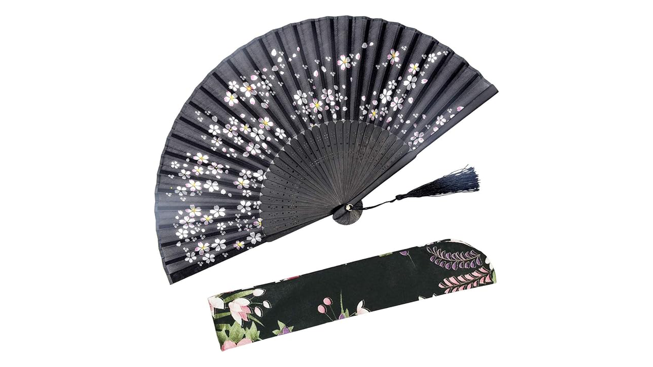 OMyTea Folding Hand Held Fan for Women