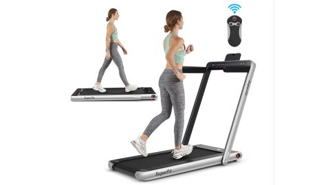 SuperFit 2.25HP 2-in-1 Foldable Treadmill 