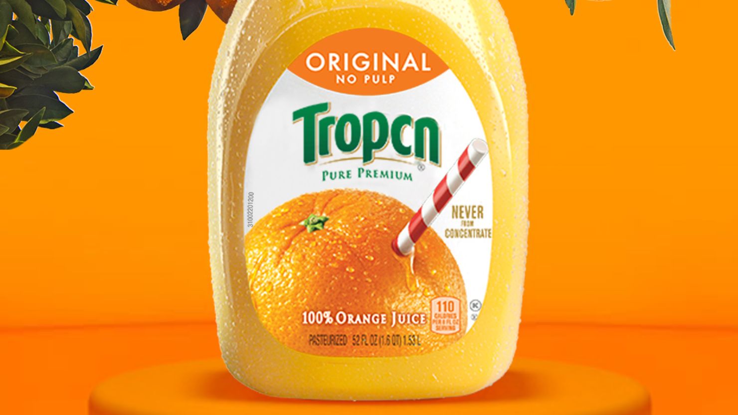 Tropicana introduces “Tropcn,” a new limited-edition packaging — now with the letters “AI” removed from their name — to celebrate the orange juice brand’s natural ingredients.