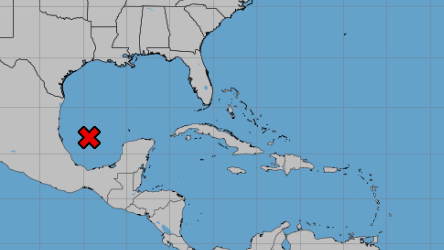 A tropical depression has a 90% chance of developing in the Gulf of Mexico over the next two days.