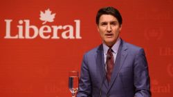 El primer ministro de Canadá, Justin Trudeau, habla en la fiesta navideña del Laurier Club en Gatineau, Quebec, Canadá, el 16 de diciembre de 2024.