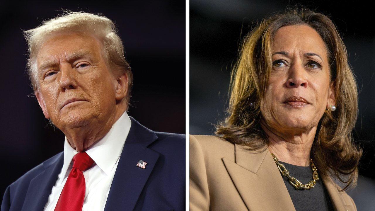 Former President Donald Trump and Vice President Kamala Harris.