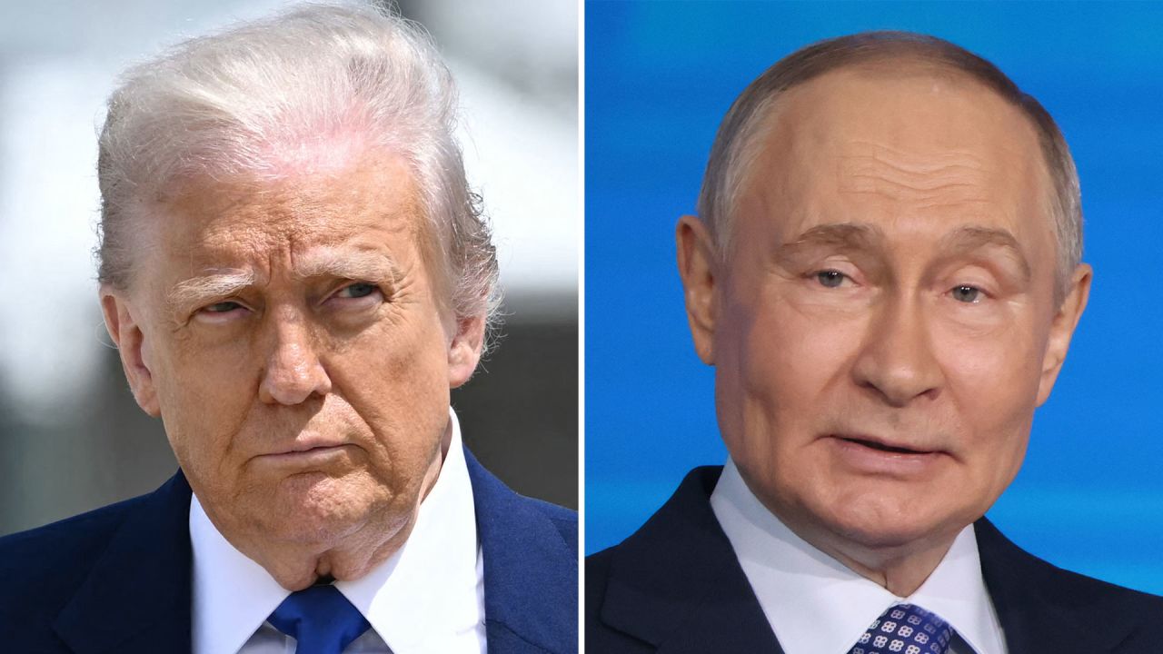 Президент США Дональд Трамп та президент Росії Володимир Путін.