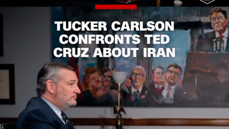 Tucker Carlson confronts Ted Cruz about Iran