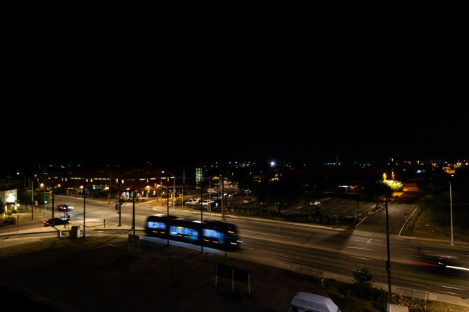 Experts say the solutions to light pollution can be as simple as installing better quality lighting. Recommendations involve keeping lighting low to the ground, targeting it to avoid light leaking in all directions, and, if possible, ensuring it has a long wavelength, typically observed as amber-colored. In this picture, the streetlights in Tucson, Arizona, do not leak into the sky, maintaining its natural darkness.