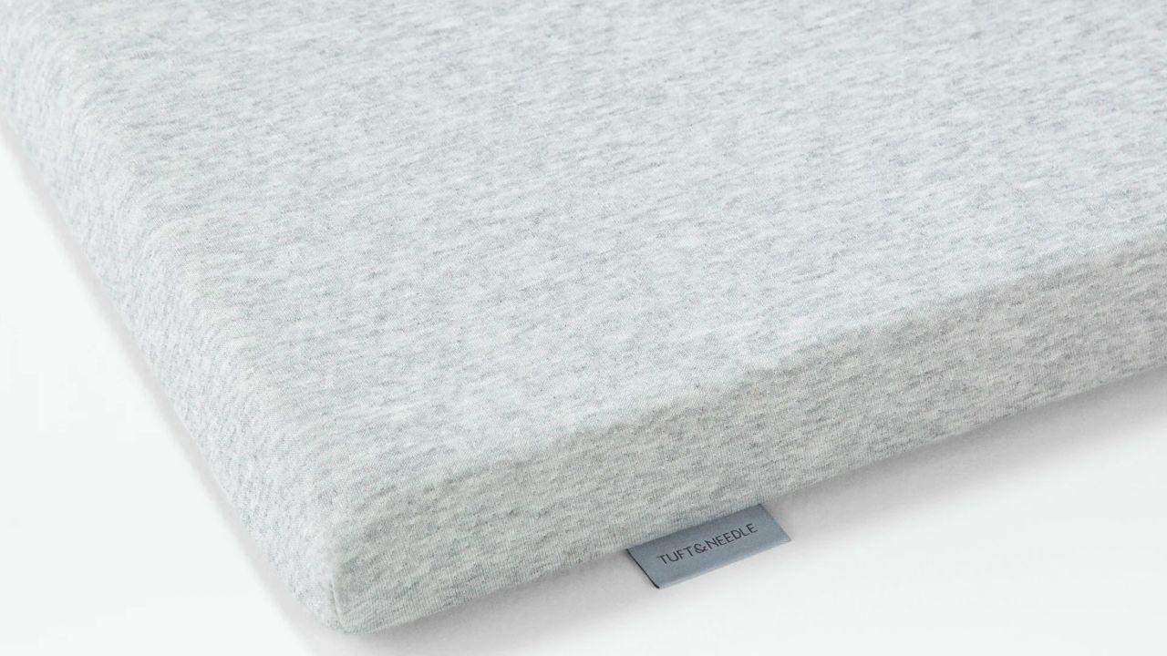 Grey mattress topper