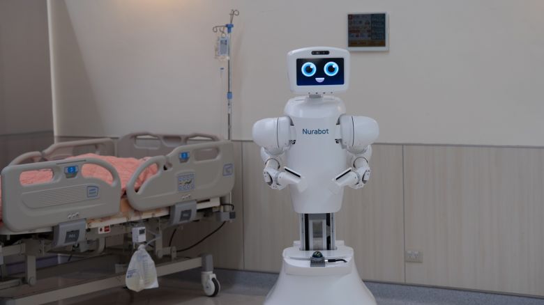 AI-powered nursing robot, Nurabot, is designed to assist healthcare staff with repetitive or physically demanding tasks in hospitals.