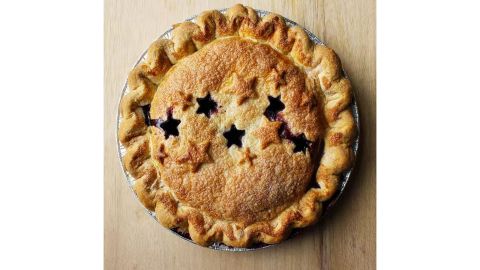 Two Fat Cats Bakery 4th of July Starry Maine Wild Blueberry Pie