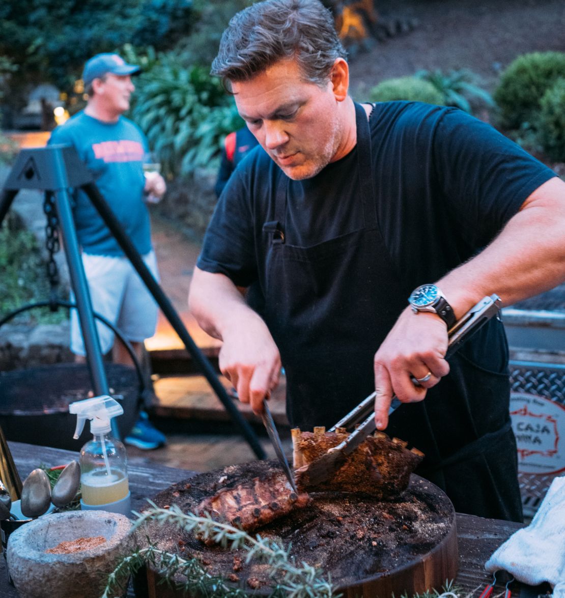 Florence says perfectly seared lines on meat cuts don't make the meat taste any better.