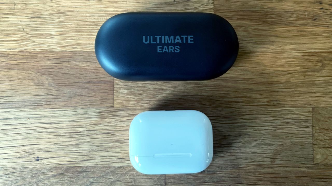 The UE Drops' charging case is big — it dwarfs the Apple AirPods Pro case, and is challenging to fit into a pants pocket. You'll only want to carry it in a bag or jacket pocket, or leave it at home.