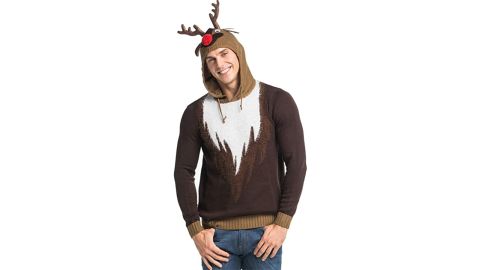 U Look Ugly Today Men's Ugly Christmas Sweater Hoodie