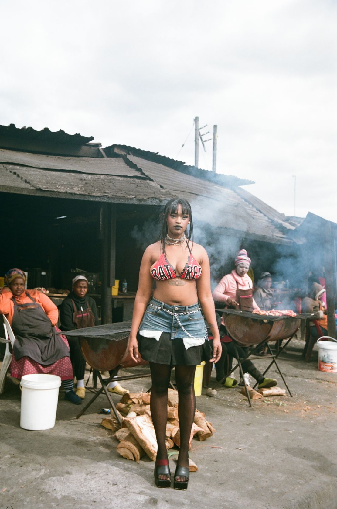 Anita Hlazo documents the discordant reality of expressing her Afrogrunge style in Cape Town's rural townships.
