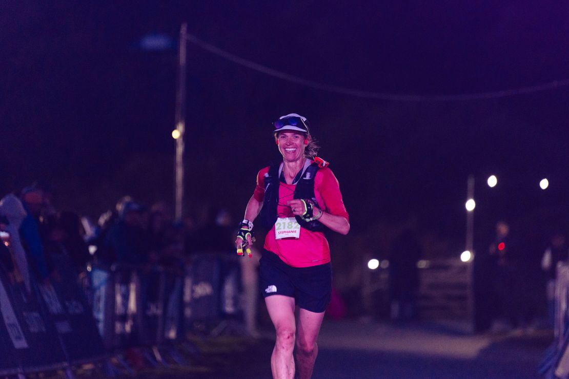 Case, pictured, started running again six weeks post-partum.