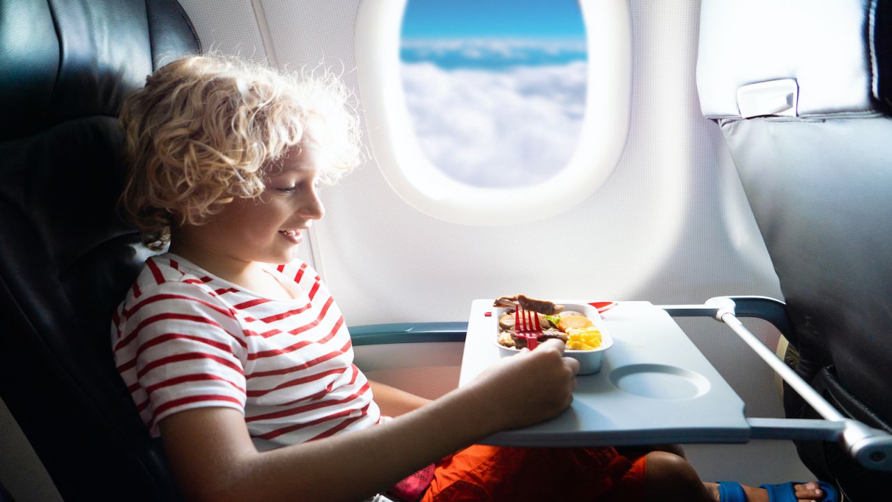 underscored airplane food child