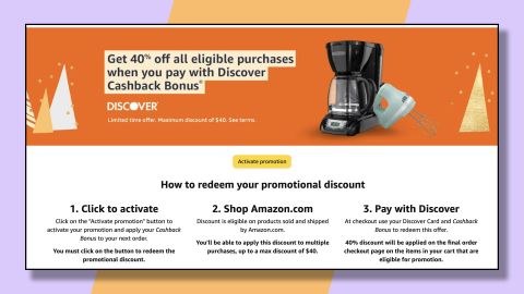 amazon discover credit card discount