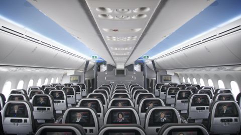 Underlined American Airlines 787 Economy Class