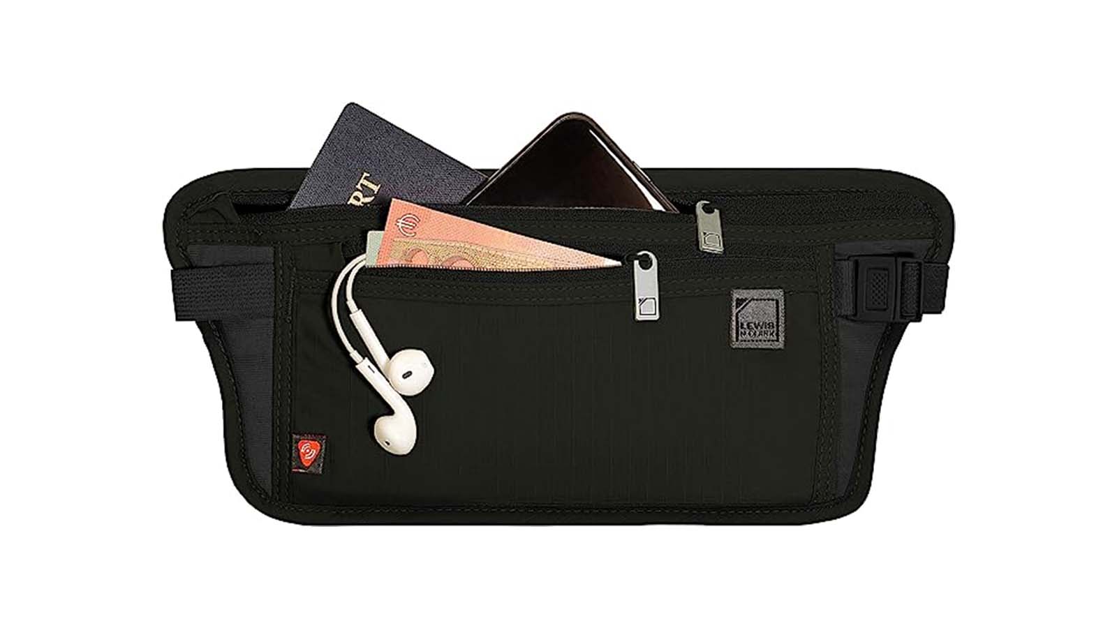 Pocket Vault - Hidden Travel Belt Wallet w/ RFID Blocker –