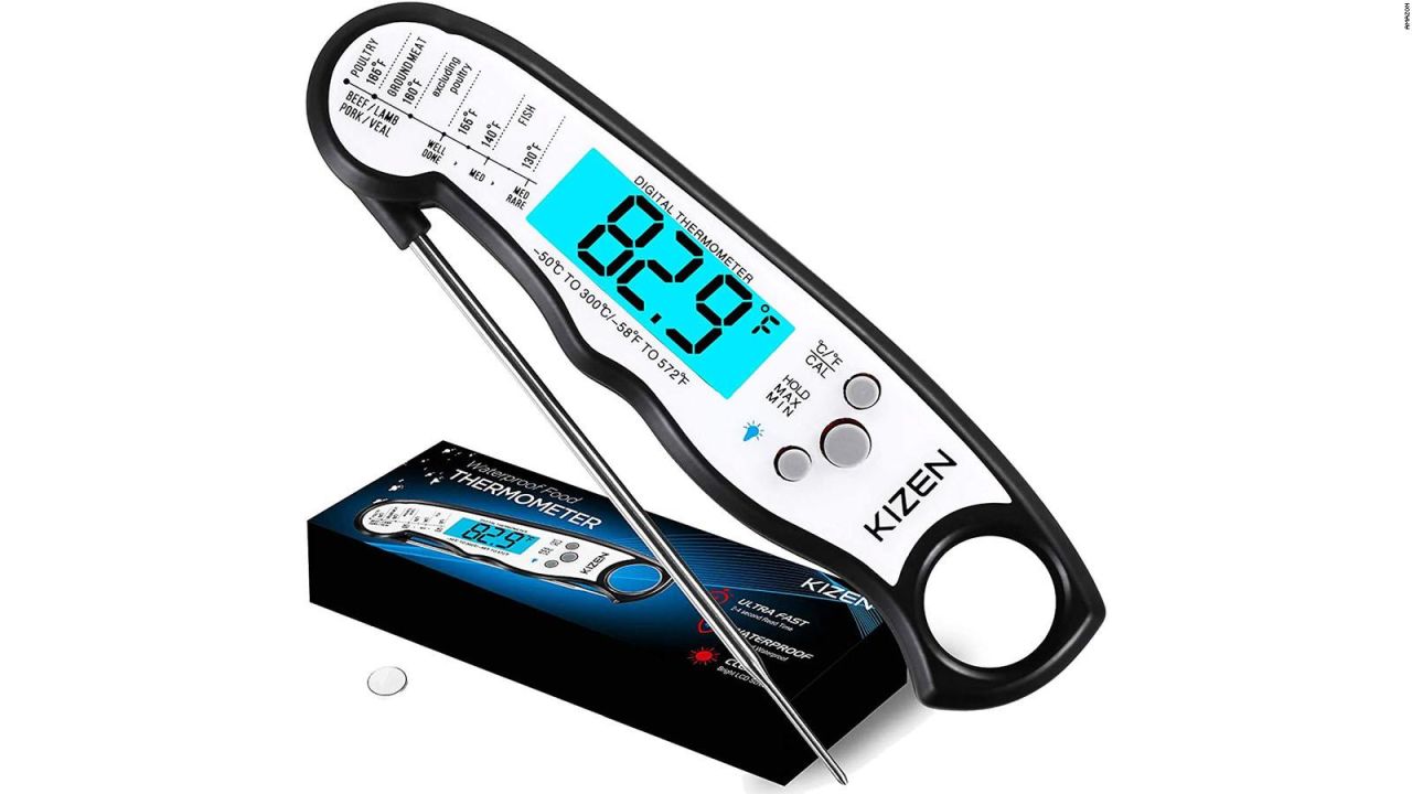 Fast Instant Read Meat Thermometer, Waterproof Digital Food Thermometer  with Backlight, Calibration, and Folding Probe, BBQ Thermometer - China Meat  Thermometer and Thermometer Fork price