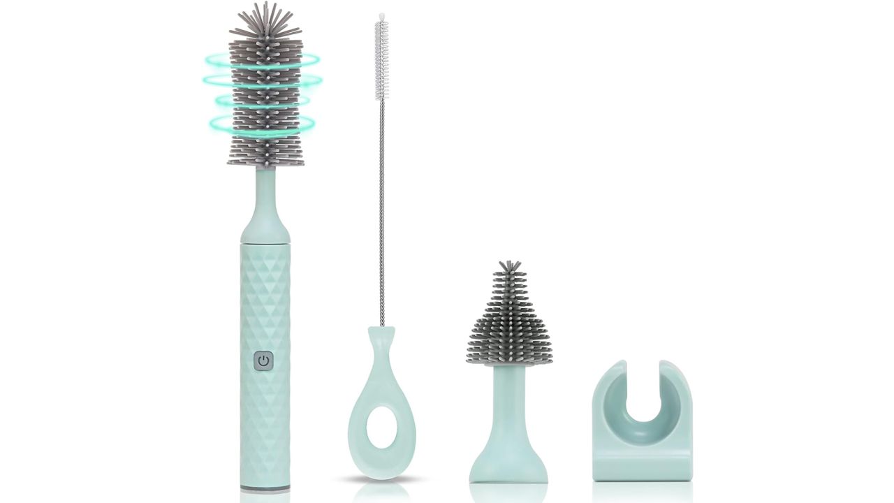 Bottle Cleaning Brush Set - Long Handle Silicone Brushes Thermos