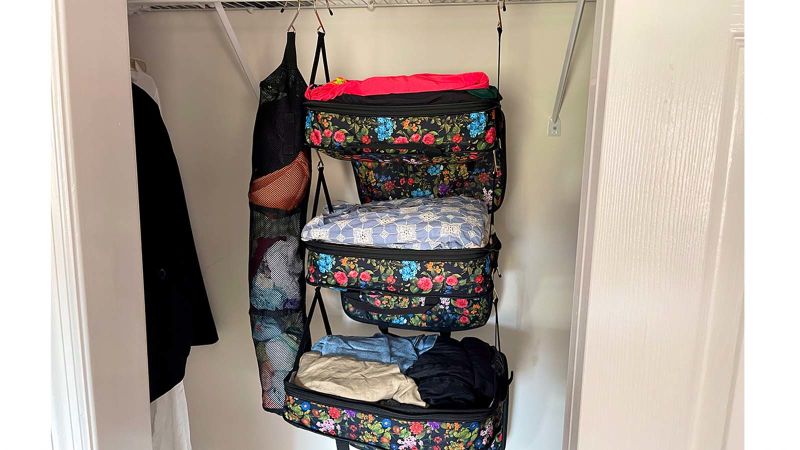 This hanging compression packing cube set from BumbleBella will change the way you travel | CNN Underscored