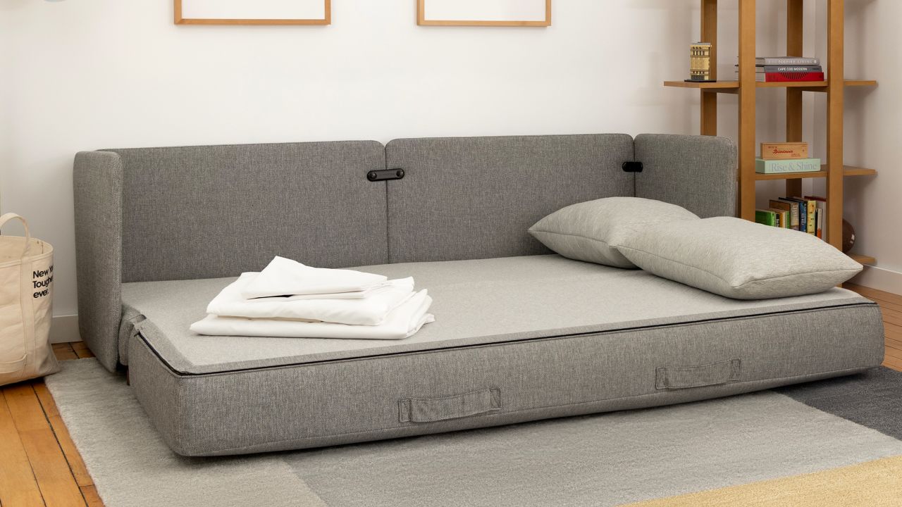 Tri-fold Folding Sleeper Sofa Bed for Living Room Bedroom
