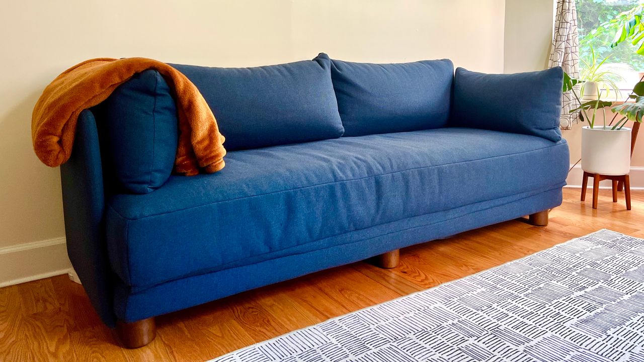 faux eather sleeper sofa memeory foam mattress