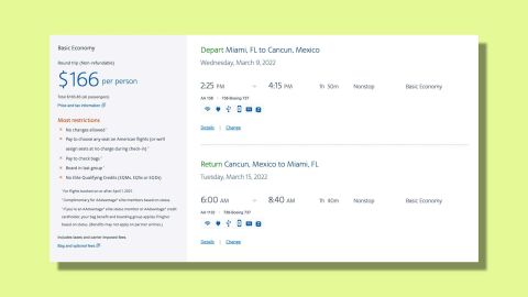 Miami to Cancun for $166 round trip with American