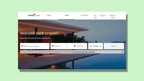 The Capital One Travel portal will soon offer a "cancel for any reason" option.
