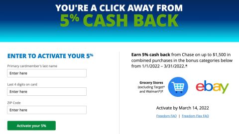 chase freedom flex categories activate 1st quarter 2022