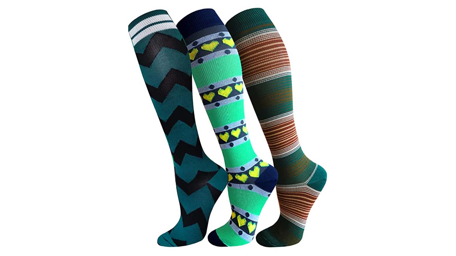 Flying Pug Compression Socks Soccer Socks High Socks For Running,Medical,Athletic,Edema,Varicose Veins,Travel,Nursing. 