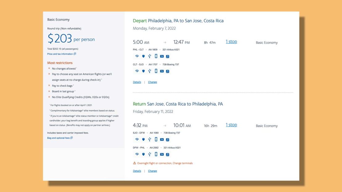 Philadelphia to San Jose for $203 round trip with American