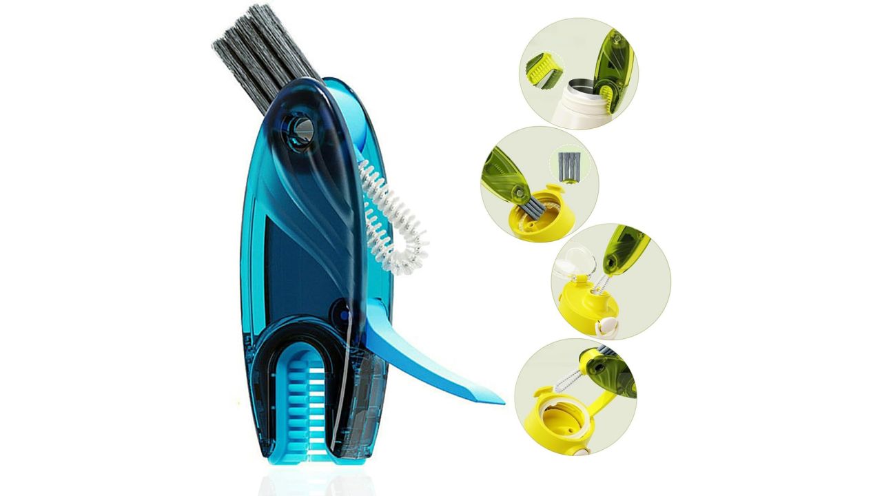 3-in-1 Cup Lid Brush For Cleaning Cup Lids & Grooves & Sealing