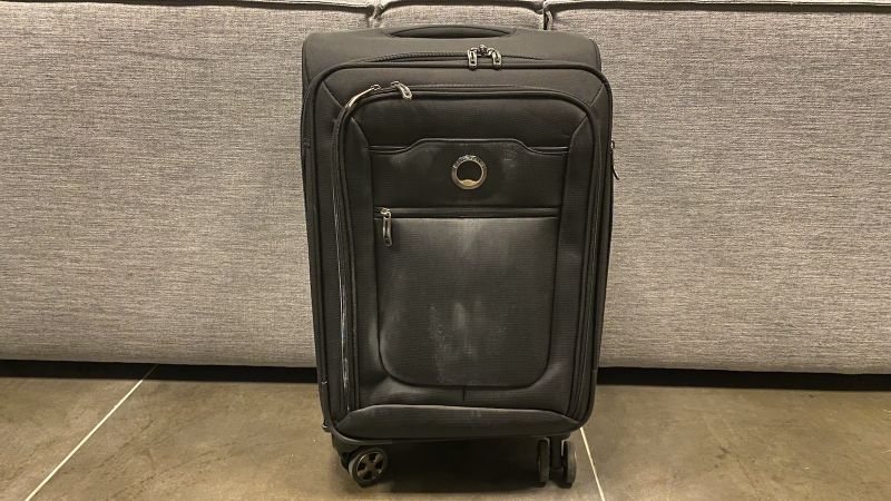 Soft carry store on suitcase