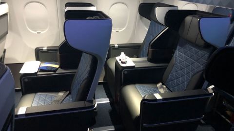 delta a321neo first class cabin seats side