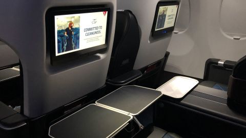 delta a321neo first class seats tray table
