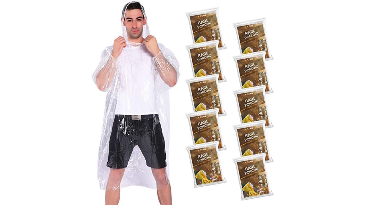 underscored disneypacking Cooy Rain Ponchos, 10 Pack