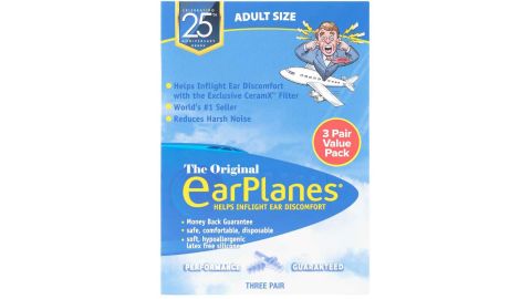 EarPlanes Tapones para los oídos, paquete de 3