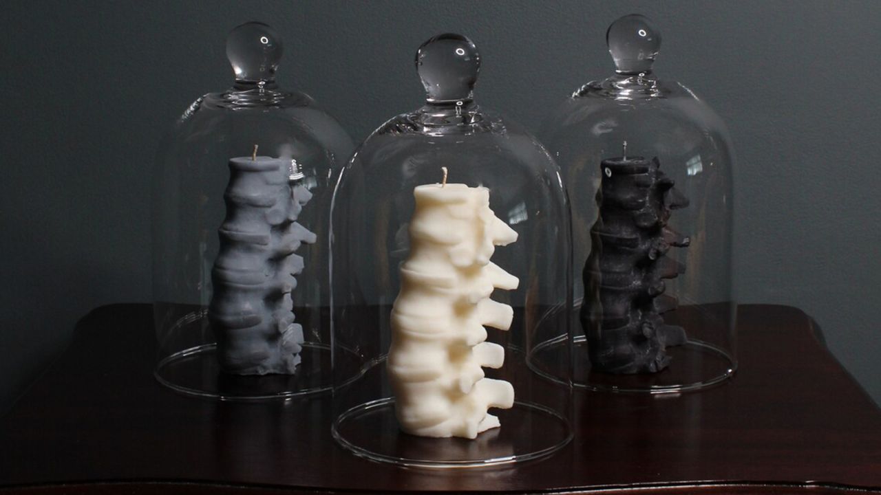 Theblackenedteeth Spine Candle Gothic Gift Box